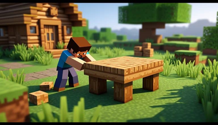 Comment faire une table sur Minecraft ?